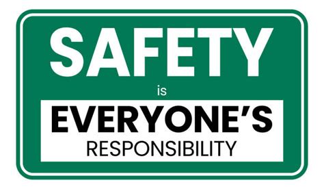 you are responsible for safety factory stock image